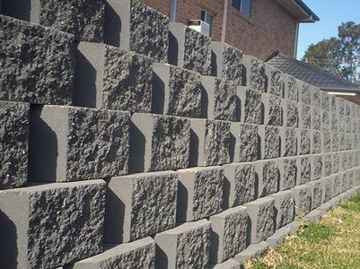 Detailed product image of grey retaining wall