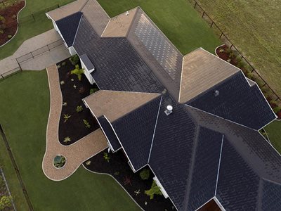 large residential home solar roof tiles