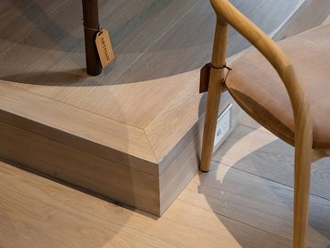 The natural timber textures of the Camberwell European Oak flooring 