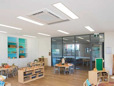 Fujitsu General’s VRF system met the niche requirements of each tenancy, especially in the childcare centre