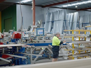 Much of the aluminium extrusions produced for Ozroll are extruded at Capral’s Angaston facility 