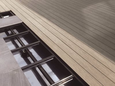 Detailed side product image of Outdure decking system with structural framing system
