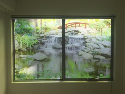 Digital Window Print Waterfall