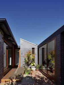 Residential home with brick cladding