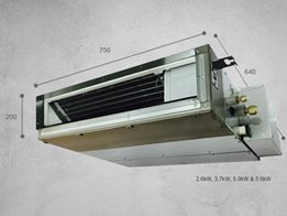 Ultra slim ducted air conditioning