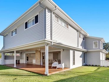 Linea weatherboard is perfect for a Hamptons style home