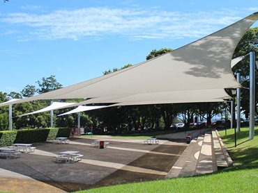 The fire retardant shade sails gave the school added peace of mind