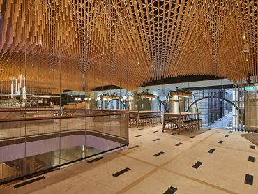 Keystone Lining Pine Dowl Ceiling System for Retail Interior