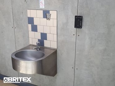 Britex stainless steel accessible hand basin 