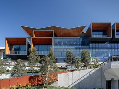 Network Architectural Prodema Natural Wood Cladding ICC Sydney Facade