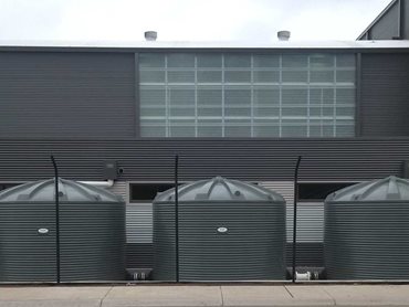 18 rainwater tanks were supplied by Polymaster 