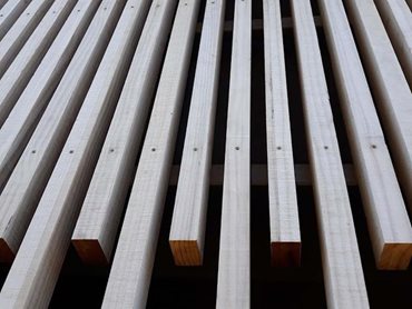 Vulcan timber battens used as the main feature facade 