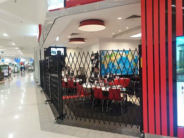 ATDC’s movable security barriers provided the ideal lock up solution for Flight Centre