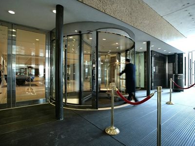 Assa Abloy UniTurn Entrance Of Okura Hotel With Revolving Door