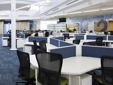 Maxton Fox supplied workstations with lower level screens that would allow for direct communication and collaboration between the staff