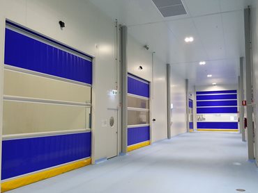 Rapid roller doors are suited to the needs of clinical and hygienic manufacturing and processing facilities 
