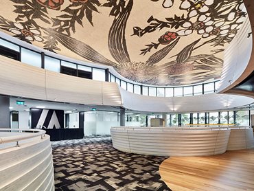 Australian-made plywood centre of award-winning Monash Chancellery building 3