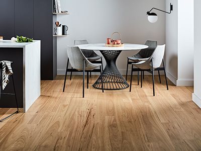 Engineered Timber Flooring - Pioneer Satin Blackbutt - Residential Kitchen Dining Interior
