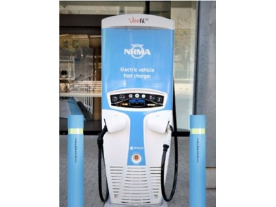 LEDA&rsquo;s Aegis bollards at an NRMA charging station
