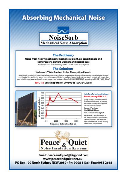​NoiseSorb Panels from Peace and Quiet Insulation 