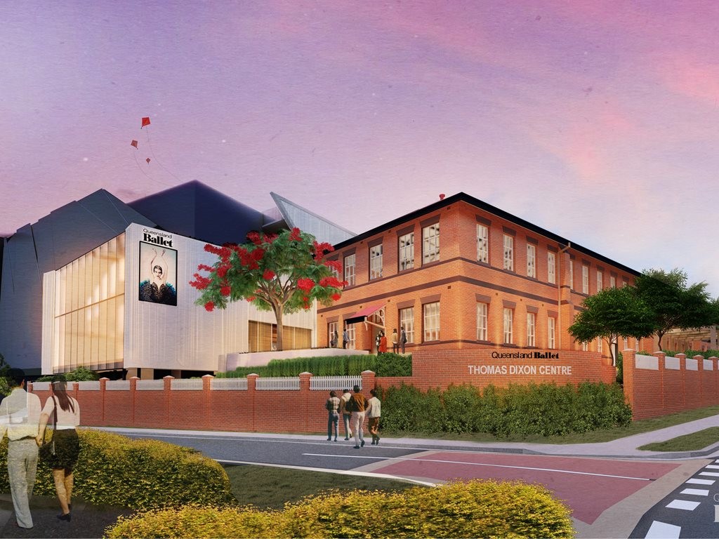 The redevelopment of the Thomas Dixon Centre into a state-of-the-art building will enable Queensland Ballet to accommodate a larger ensemble of dancers, expand dancer training programs and enhance community initiatives. Image: Conrad Gargett
