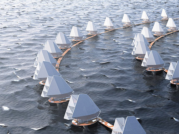 Floating housing