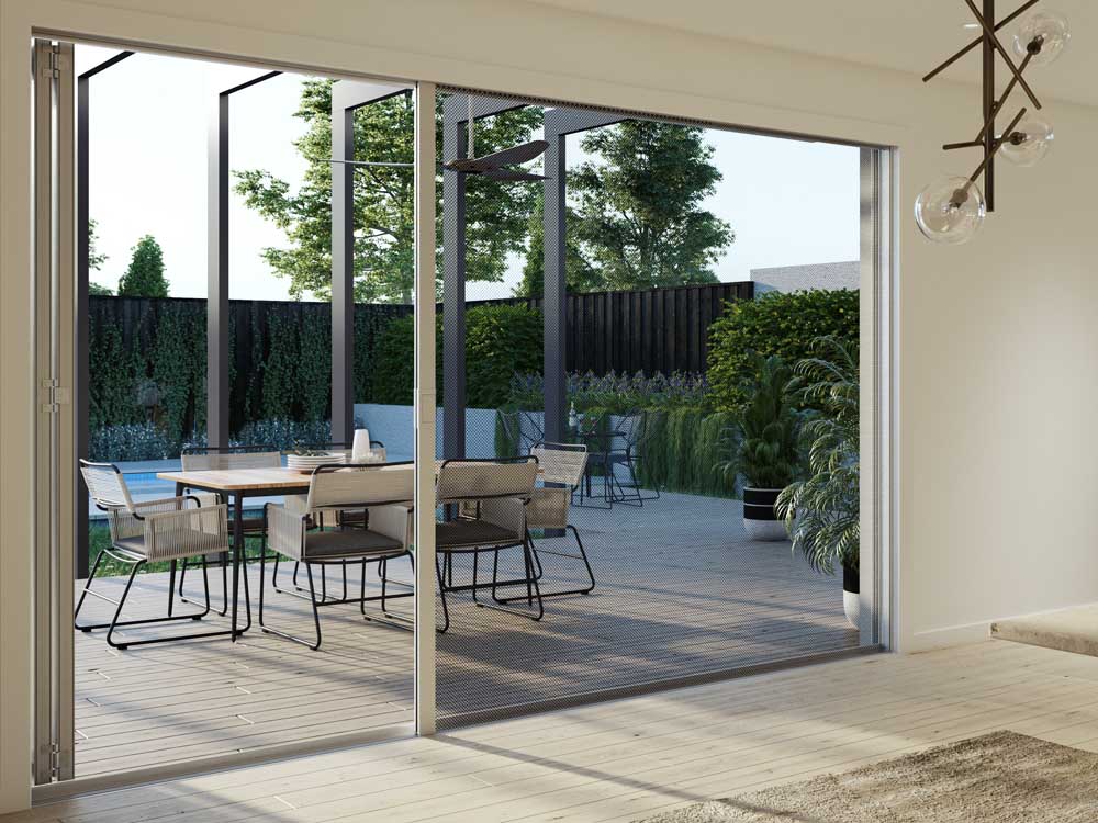 Install bi-fold doors or sliding glass doors to open up the space