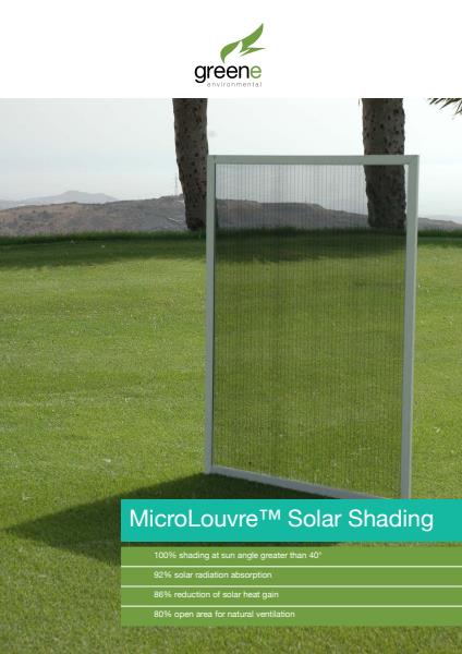 Microlouvre Solar Shading flyer