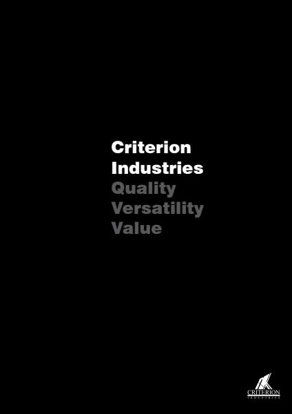 Criterion Company Profile 
