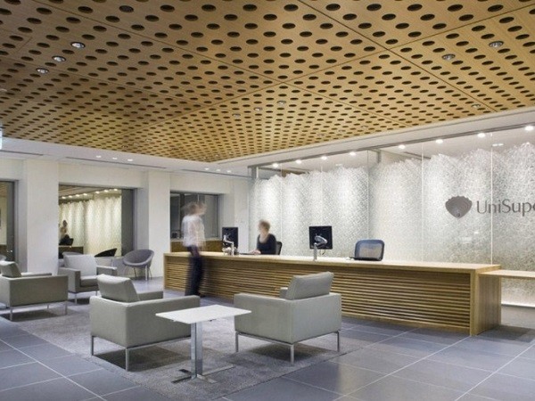 Perforated plasterboard panels with acoustic properties
