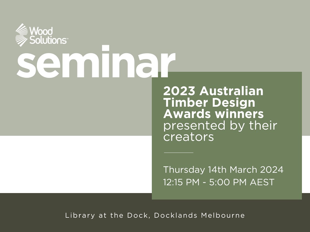 2023 Australian Timber Design Awards - case study presentation