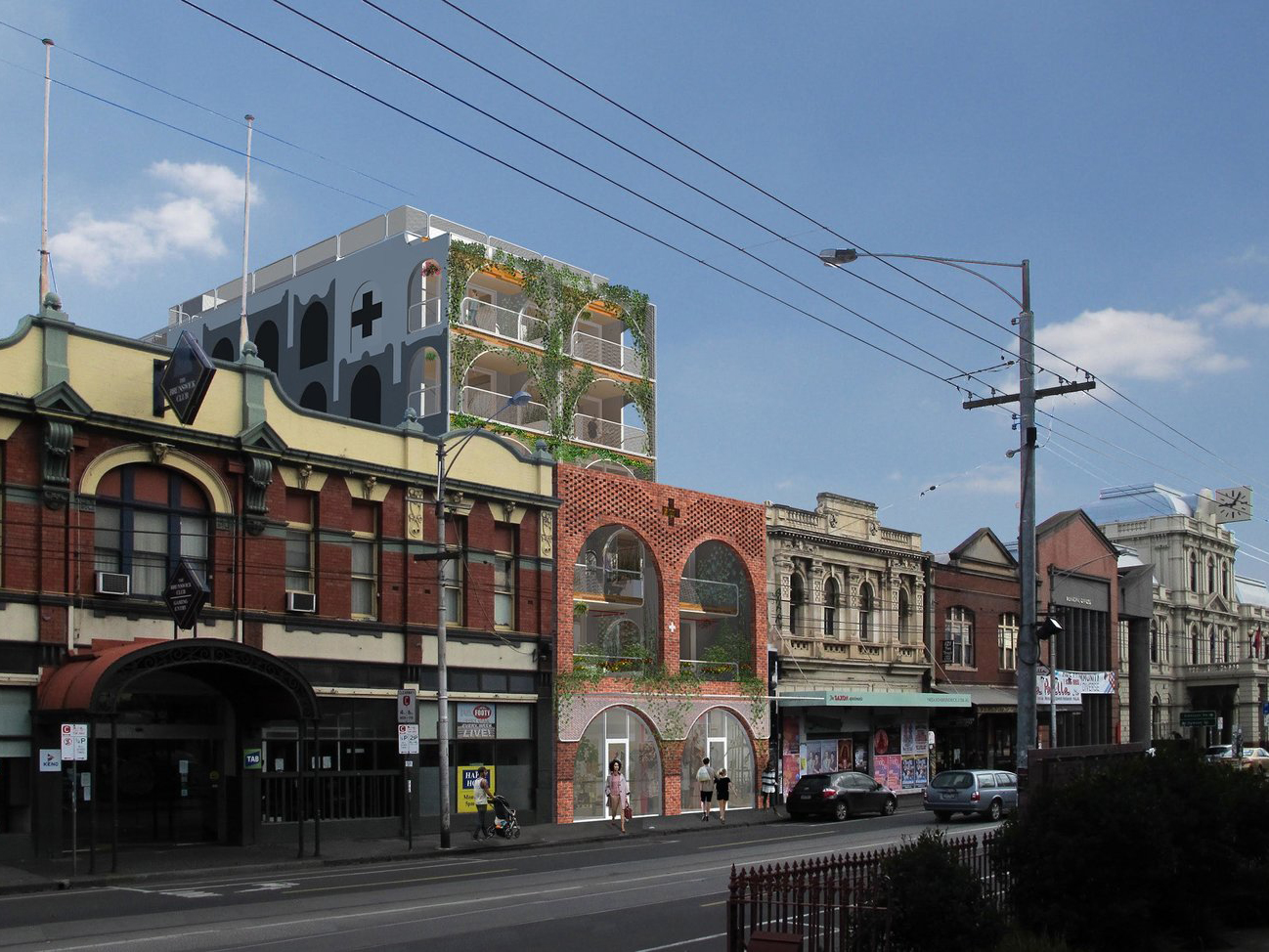 The suburb of Brunswick, located four kilometres north of the Melbourne CBD is experiencing a housing revolution of sorts, with the rise of socially and environmentally responsible housing which prioritises good design outcomes and community building over the bottom line. Image: Supplied
