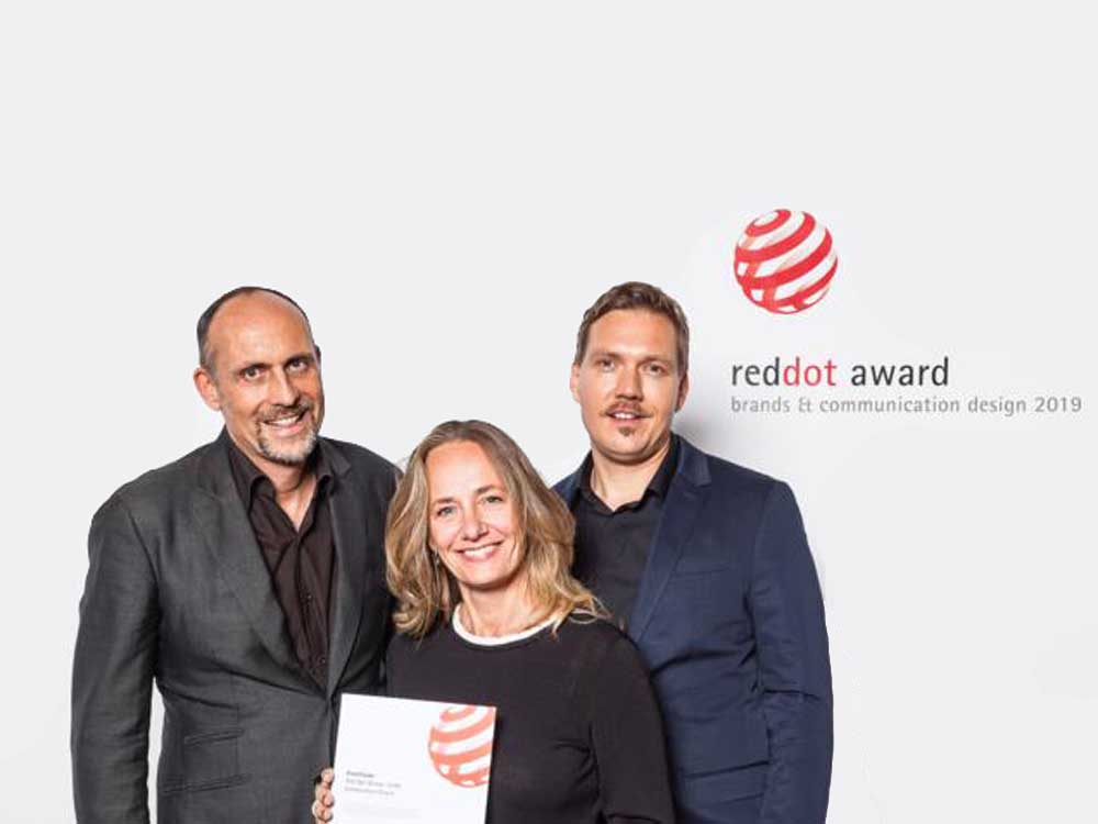 ASSA ABLOY’s Christof Ronge, Heléne Ström and Thomas Schulz in Berlin. Photo: Red Dot