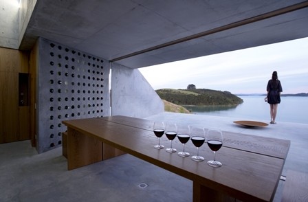 Wiroa Station Wine Cellar by Modern Architecture Partners. 