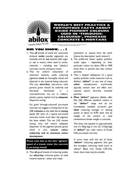 Product Facts about Abilox 