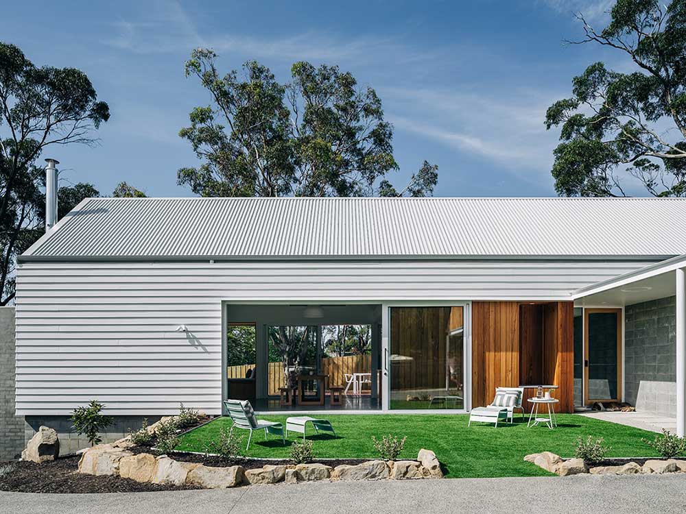Linea Weatherboard at the Spring Beach Holiday Home