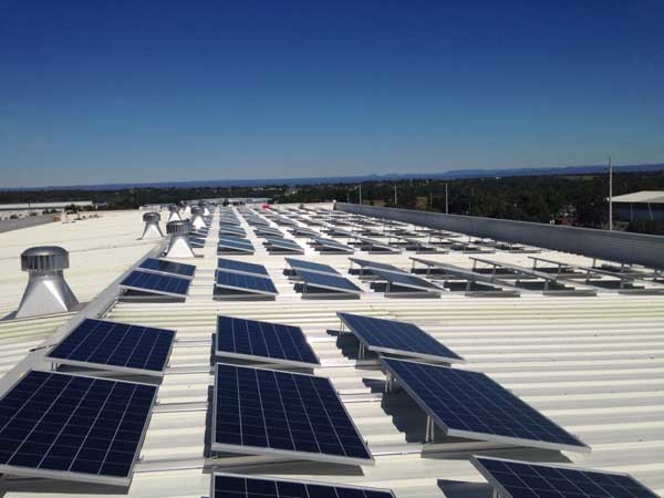 The rooftop solar power system at IKEA Canberra

