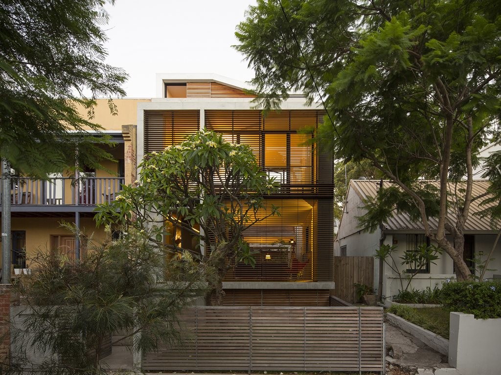 Archtiect Matthew Pullinger will open his own home, The Alexandria Courtyard House to tour participants at the Sydney Architecture Festival. Photography by Brett Boardman