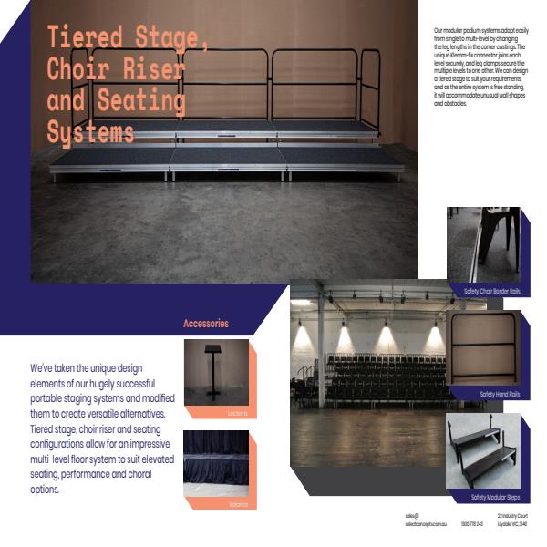 Select Staging Concepts Tiered Staging Brochure