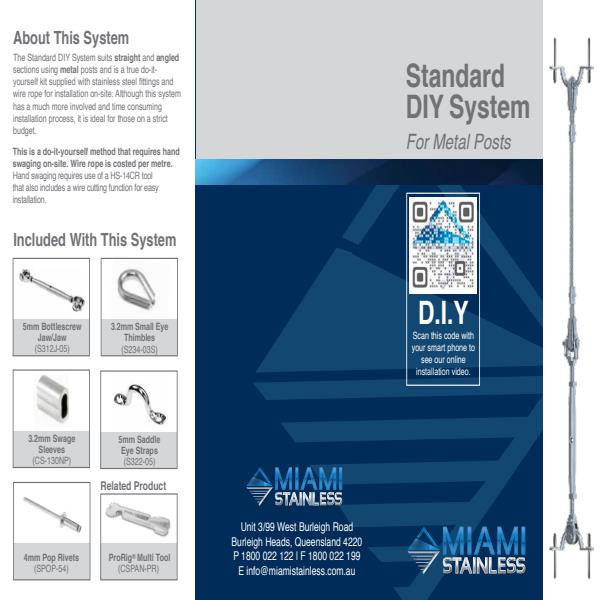 Standard DIY metal system brochure