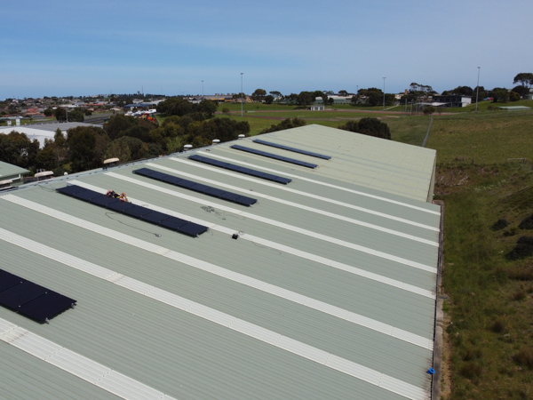 warnambool stadium solar panels