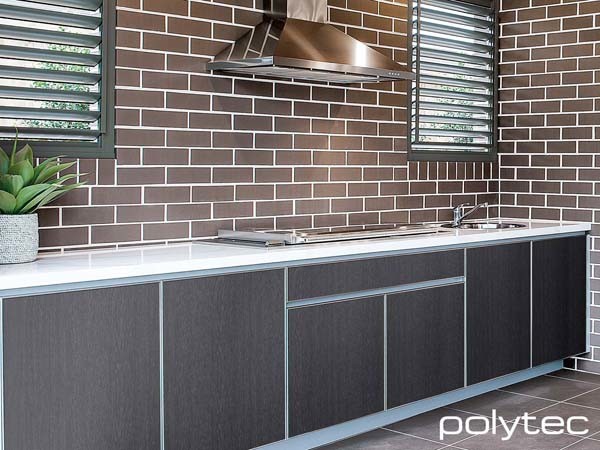 Polytec Alfresco doors for kitchen cabinetry
