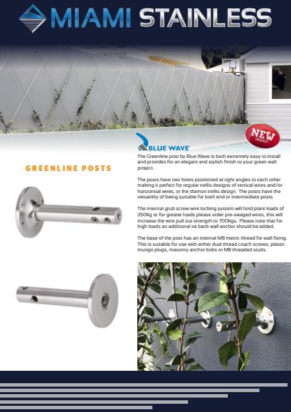 Miami Stainless Greenline post brochure
