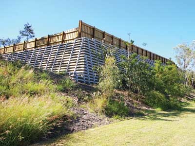 All Concrib retaining wall systems feature code-compliant components