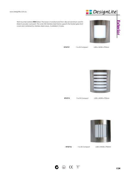 DesignLite Stainless Steel Wall Mounted Product Information