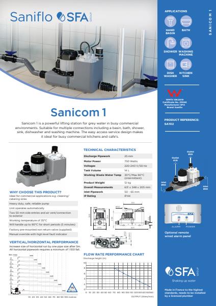 Sanicom 1 Product Sheet
