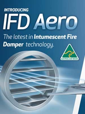 The IFD Aero is designed for air to cut straight across the blade, reducing airflow resistance and noise levels in everyday use
