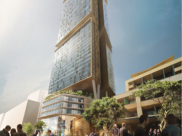 Parramatta&rsquo;s 87 Church Street has achieved a key development milestone with Nettleton Tribe + Fox Johnston winning the design competition which will see the construction of one of Parramatta&rsquo;s tallest residential towers.&nbsp; Image: Artist&rsquo;s impression of&nbsp; 87 Church Street by Doug and Wolf.
