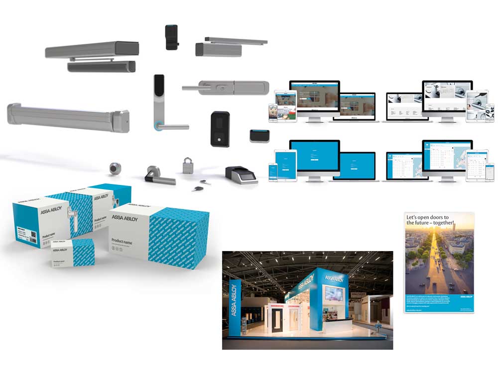 ASSA ABLOY maintains a consistent brand identity