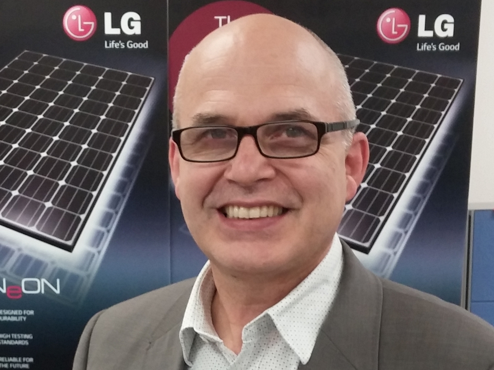 According to LG general manager Solar &amp; Energy Markus Lambert, the time is now to think and design for a sun-powered future. Image: Supplied.
